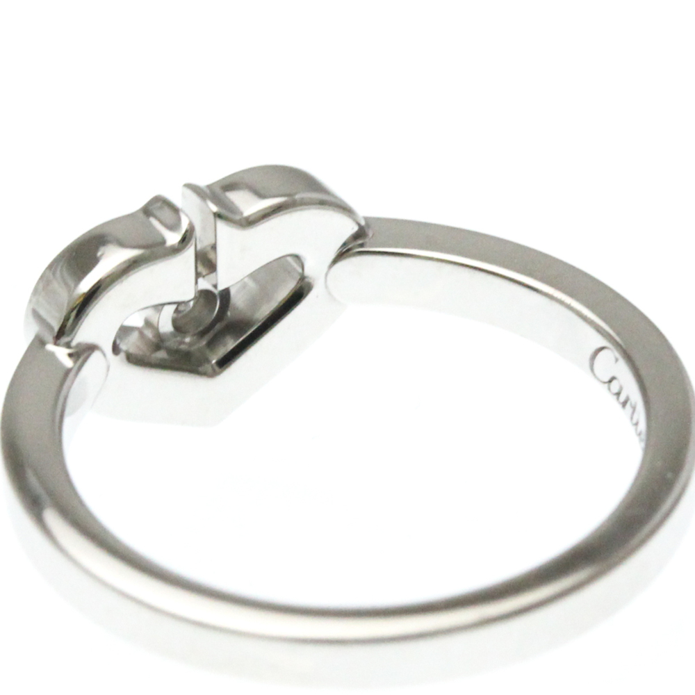 CARTIER 18k Silver Diamond Heart Ring - Picture 8 of 10